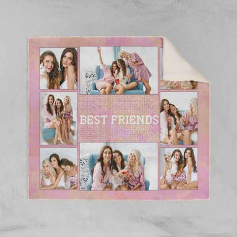 Best Friends Forever Throw Blanket Personalized