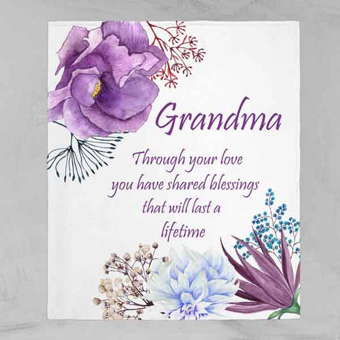 Grandma Love Throw Blanket