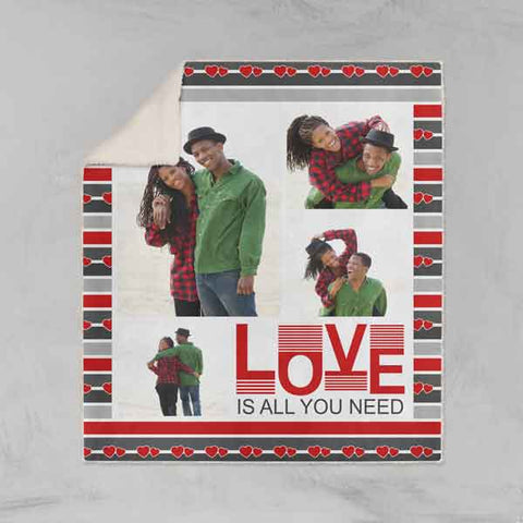 Love Is All You Need Throw Blanket