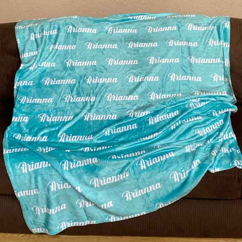 Name Blanket Script Letters