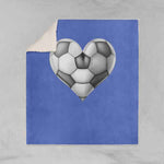 Soccer Sherpa throw blanket 50x60