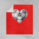 Soccer Sherpa throw blanket 50x60