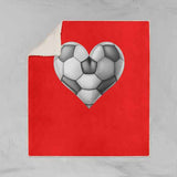 Soccer Sherpa throw blanket 50x60