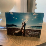 Custom photo block | wedding gift