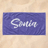 Personalized Purple Towel