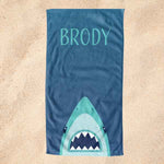 Personalized towel shark