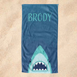 Personalized towel shark