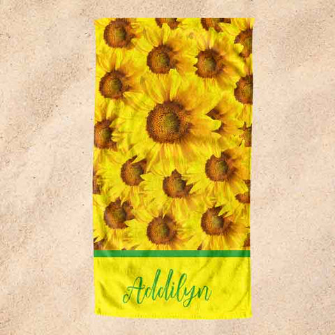 sunflower towel